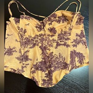 Plus Size - Rare - Miaou Aphex Corset Top in Gold
Toile
